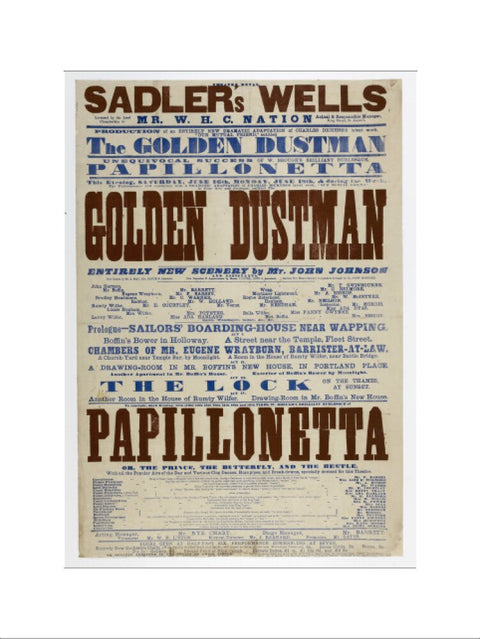 Double-crown playbill 1864-1866