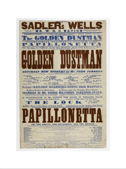 Double-crown playbill 1864-1866