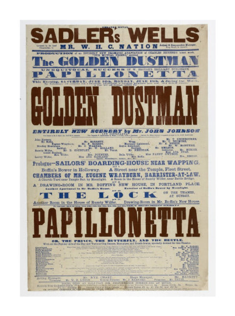 Double-crown playbill 1864-1866