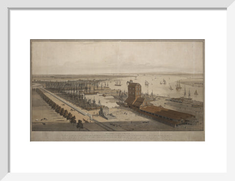 A View of the London Dock from the west 1808