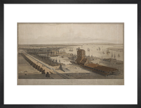 A View of the London Dock from the west 1808