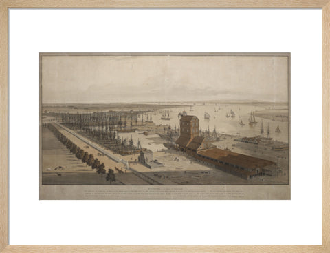 A View of the London Dock from the west 1808