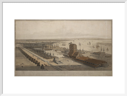 A View of the London Dock from the west 1808