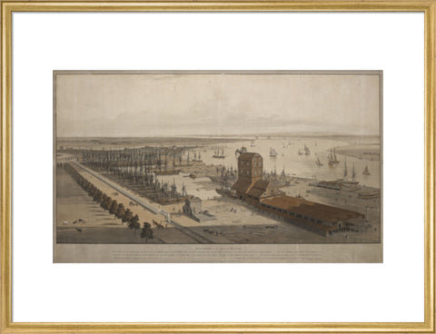 A View of the London Dock from the west 1808