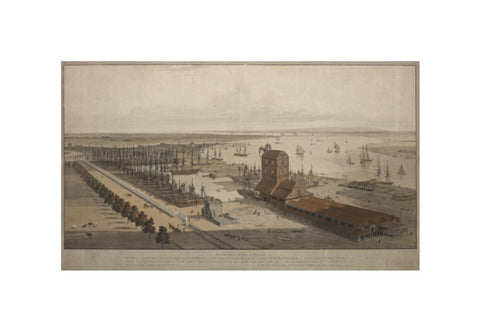 A View of the London Dock from the west 1808