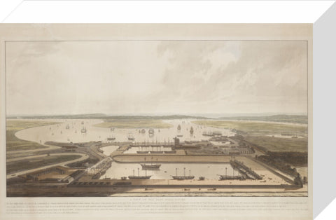 A View of the East India Docks 1808