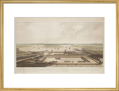 A View of the East India Docks 1808