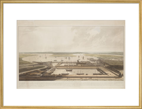 A View of the East India Docks 1808