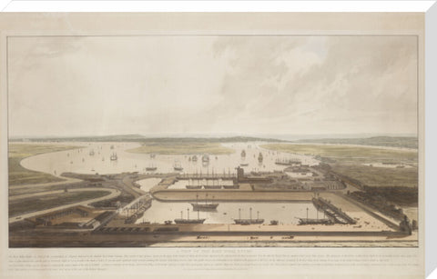 A View of the East India Docks 1808