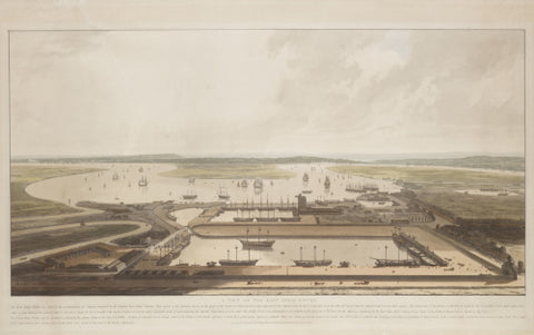 A View of the East India Docks 1808