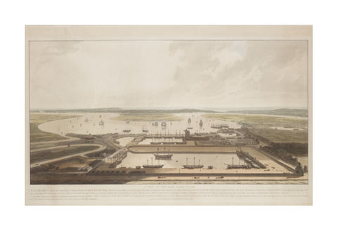 A View of the East India Docks 1808