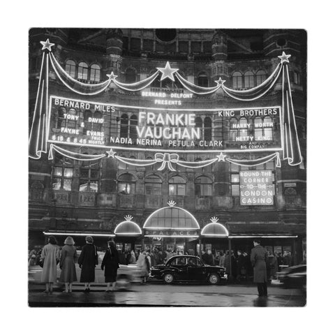 A night shot outside the Palace Theatre 1958