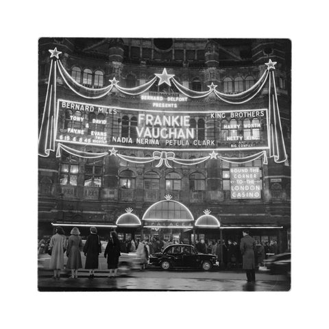 A night shot outside the Palace Theatre 1958