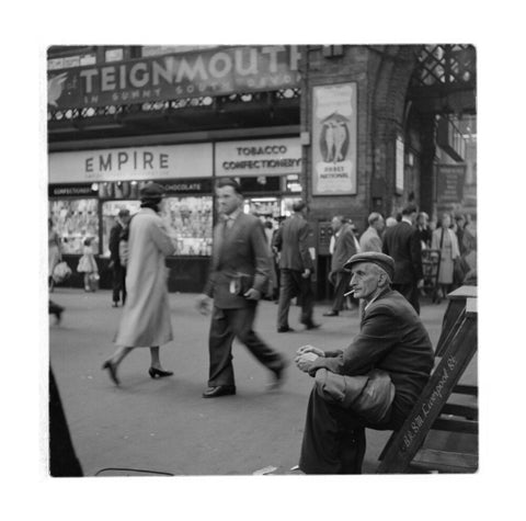 Shoe polisher Liverpool Street Station c.1960