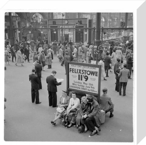 Passengers at Liverpool Street Station 1960