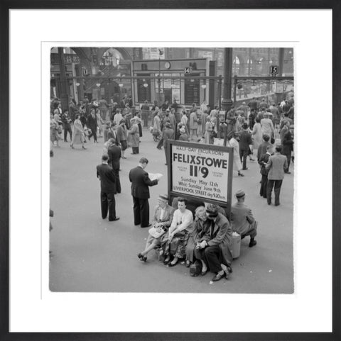 Passengers at Liverpool Street Station 1960