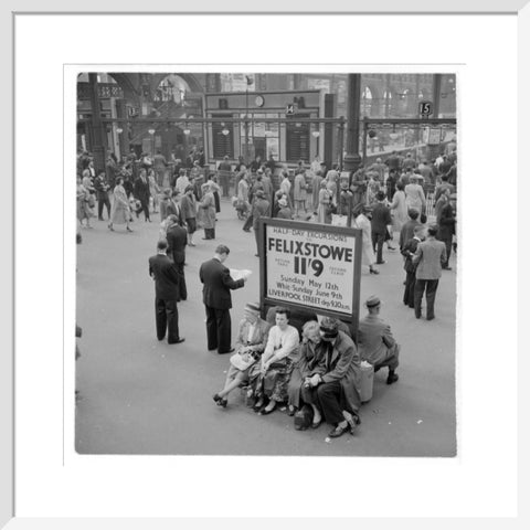 Passengers at Liverpool Street Station 1960