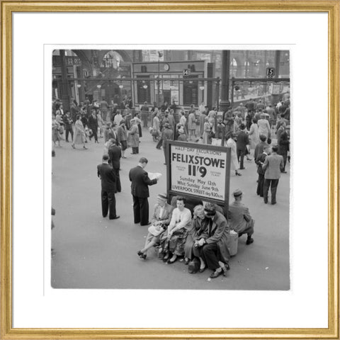 Passengers at Liverpool Street Station 1960