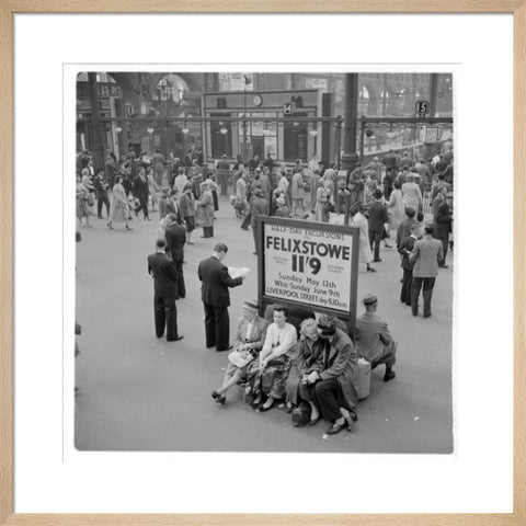 Passengers at Liverpool Street Station 1960