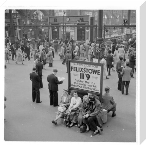 Passengers at Liverpool Street Station 1960