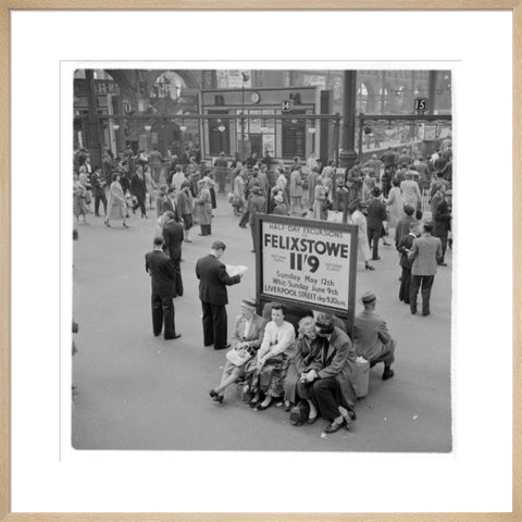 Passengers at Liverpool Street Station 1960