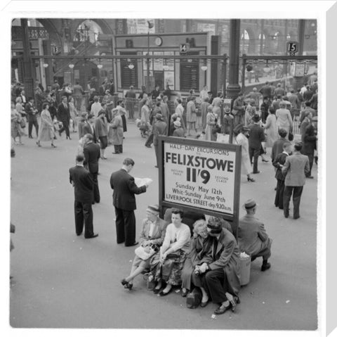 Passengers at Liverpool Street Station 1960