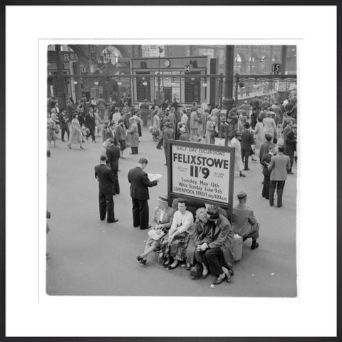 Passengers at Liverpool Street Station 1960