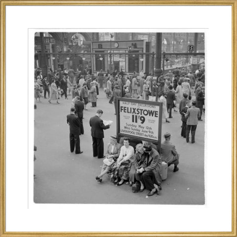 Passengers at Liverpool Street Station 1960