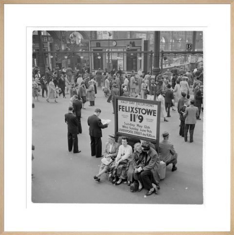 Passengers at Liverpool Street Station 1960