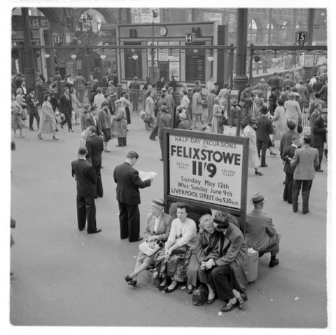 Passengers at Liverpool Street Station 1960