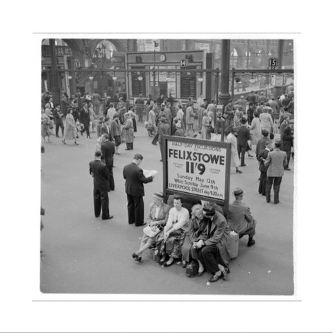 Passengers at Liverpool Street Station 1960