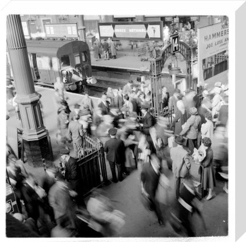 Passengers at Liverpool Street Station 1960