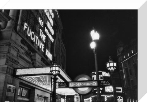 West End at night 1960