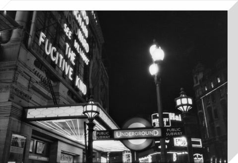 West End at night 1960