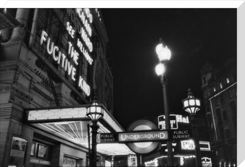 West End at night 1960