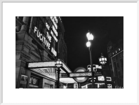 West End at night 1960