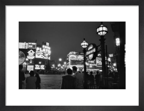 Piccadilly Circus at night 1960