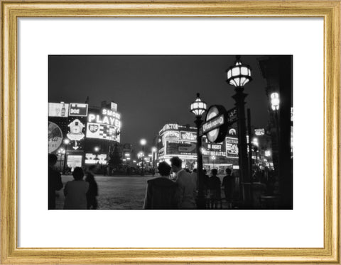 Piccadilly Circus at night 1960