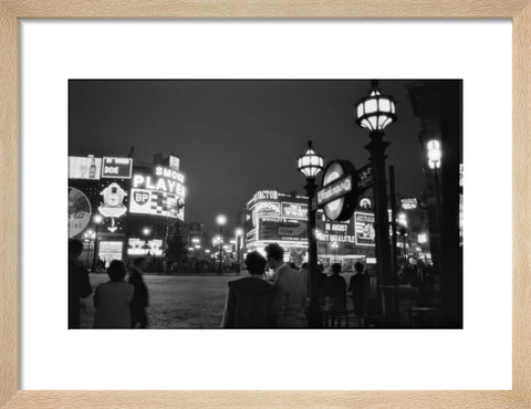 Piccadilly Circus at night 1960