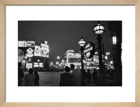Piccadilly Circus at night 1960
