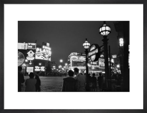 Piccadilly Circus at night 1960