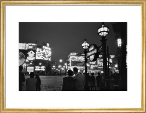 Piccadilly Circus at night 1960