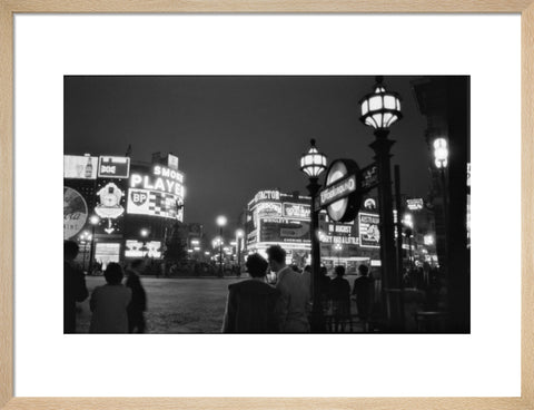 Piccadilly Circus at night 1960