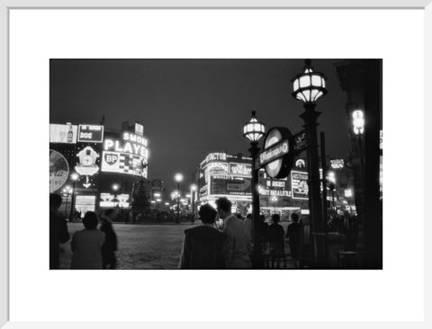 Piccadilly Circus at night 1960