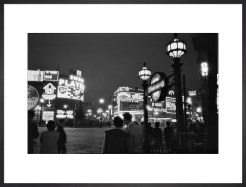 Piccadilly Circus at night 1960