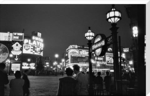 Piccadilly Circus at night 1960