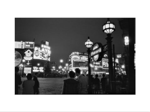 Piccadilly Circus at night 1960