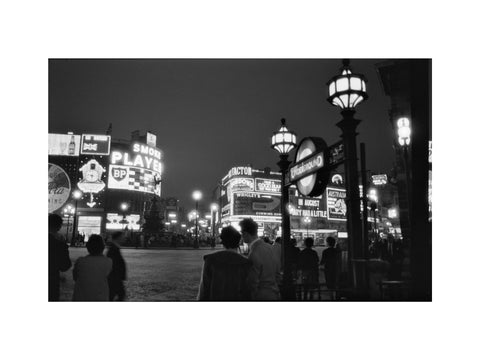 Piccadilly Circus at night 1960