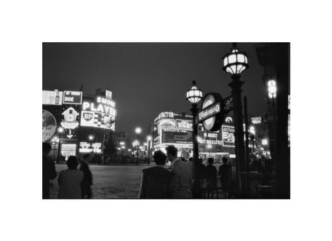 Piccadilly Circus at night 1960