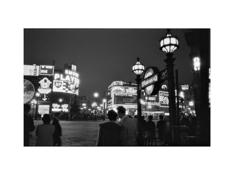 Piccadilly Circus at night 1960